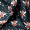 Printed Cotton MELUSINE Midnight / Pink Multicolored